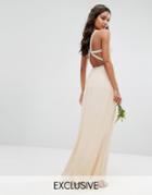 Tfnc Wedding Embellished Maxi Dress With Embellished Strappy Back - Pi