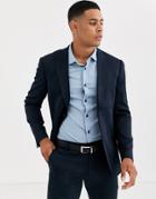 Only & Sons Slim Fit Deconstructed Patch Pocket Jacket In Navy
