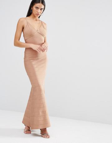 Missguided Cami Bandage Maxi Dress - Mauve