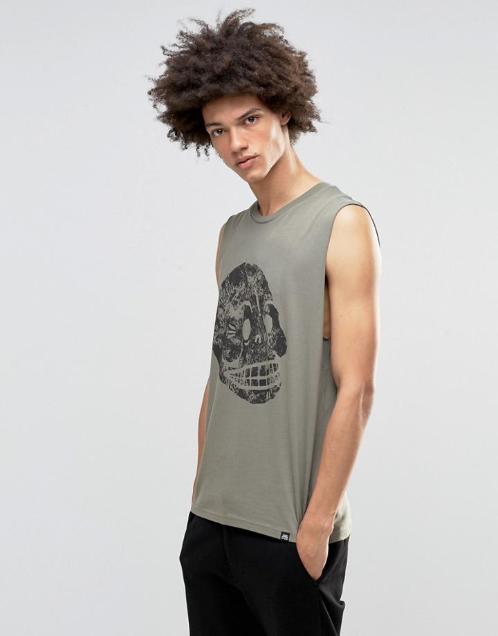 Cheap Monday Moon Skull Tank - Gray