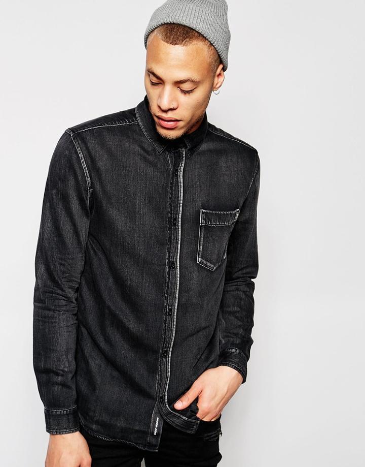 Cheap Monday Bolt Denim Shirt - Black