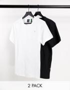 G-star 2-pack T-shirts In Black And White-multi