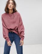 Vila Oversized Sleeve Sweater - Pink