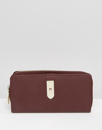 Modalu Leather Fold Down Wallet - Red