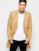 Minimum Overcoat In Slim Fit - Tan