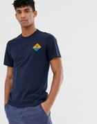 Barbour Beacon Small Diamond Logo T-shirt In Navy