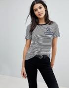 Emporio Armani My Universe Sripe Scoop T-shirt - Multi