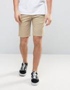 Element Howland Straight Chino Shorts In Beige - Beige