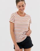 Asos Design Crew Neck T-shirt In Stripe