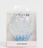 Skinnydip Liquid Glitter Shell Hairbrush - Multi