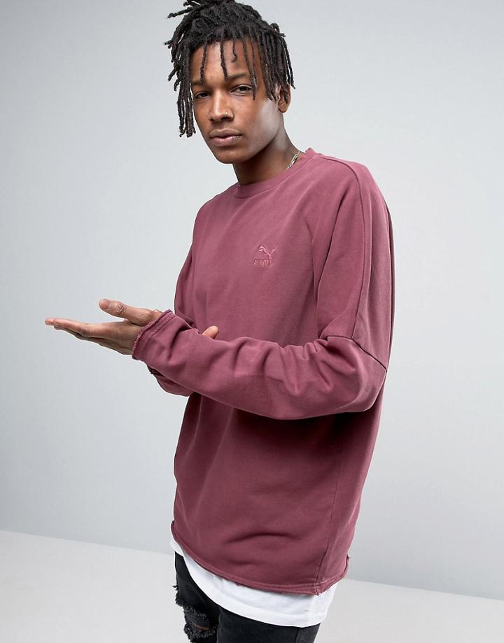 Puma Crew Neck Sweatshirt - Purple