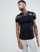 Religion Extreme Muscle Fit T-shirt In Black - Black