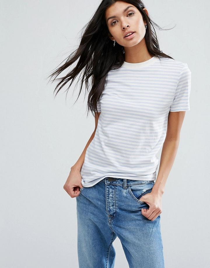 Selected T-shirt In Stripe - Multi