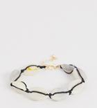 Asos Design Curve Bracelet With Faux Shell-multi