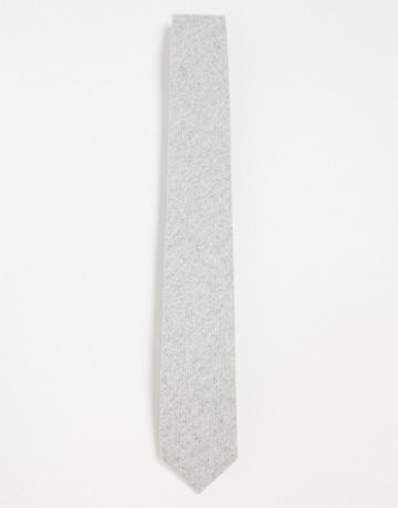 Gianni Feraud Plain Flannel Tie-gray