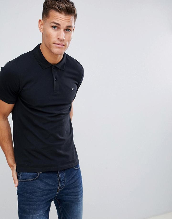 Jack And Jones Logo Polo - Black