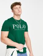 Polo Ralph Lauren Front Logo T-shirt In Dark Green