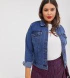 Vero Moda Curve Denim Jacket - Blue