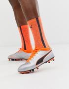 Puma One 4 Synthetic Soccer Boots-orange
