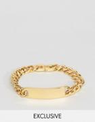 Seven London Id Chain Bracelet In Gold Exclusive To Asos - Gold