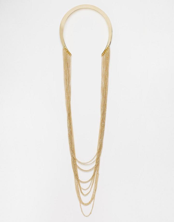 Aldo Mcglinchey Choker Chain Necklace-gold