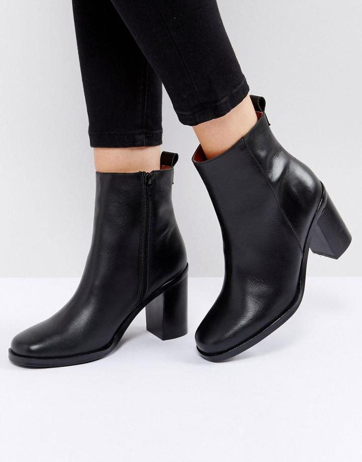 Sixtyseven Black Heeled Ankle Boots - Black