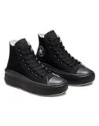 Converse Chuck Taylor All Star Hi Move Platform Sneakers In Triple Black