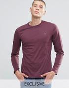 Farah T-shirt With F Logo Slim Fit Exclusive - Red