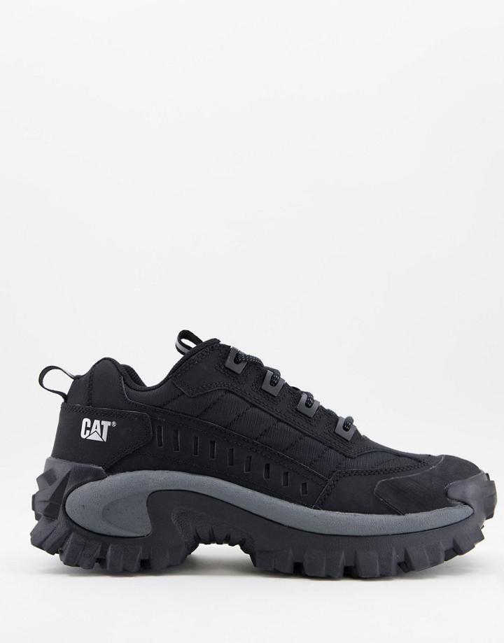 Caterpillar Intruder Chunky Sole Sneakers In Black