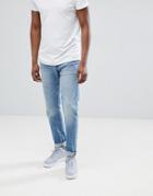 Jack & Jones Jeans In Comfort Fit Stone Wash Denim-blue