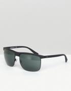 Emporio Armani 0ea4108 Square Sunglasses In Black 60mm - Black
