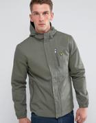 Lyle & Scott Hooded Curved Hem Jacket Green - Green