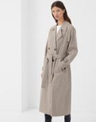 4th & Reckless Trench Coat In Beige Check-neutral