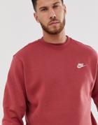 Nike Club Sweatshirt Burgundy-red