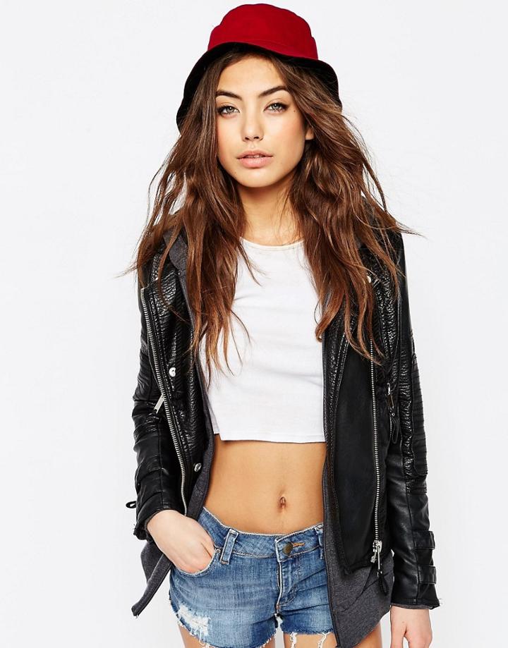 Asos Reversible Bucket Hat - Black