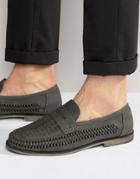 New Look Woven Loafer In Gray - Gray