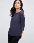 B.young 3/4 Sleeve Top - Navy