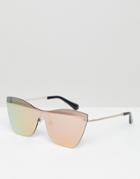 Hawkers Collins Cat Eye Sunglasses In Rose Gold - Gold