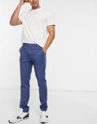 Topman Skinny Suit Pant In Blue