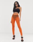 Asos Design Extreme Fishnet Legging - Pink
