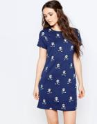 Sugarhill Boutique Abigail Hot Air Balloon Tunic Dress - Navy