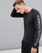 Jack & Jones Core Performance Training Long Sleeve T-shirt - Black