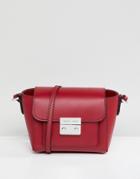 Emporio Armani Crossbody Bag With Signature Hardware - Red