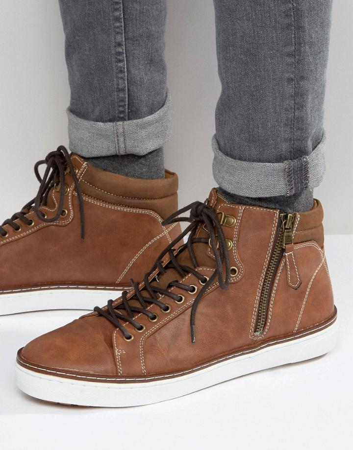 Call It Spring Eteilla Mid Sneakers - Tan