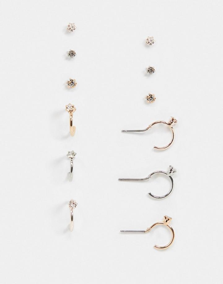 Aldo Sevoressi Pack Of 6 Hoops And Studs Multipack