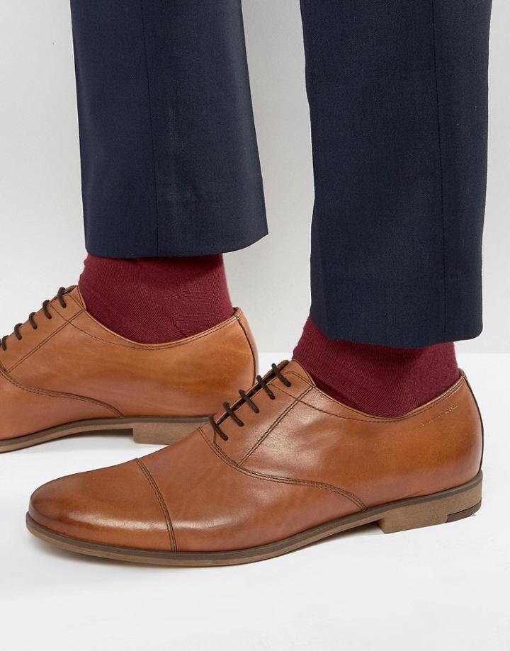 Vagabond Linhope Oxford Toe Cap Shoes - Tan