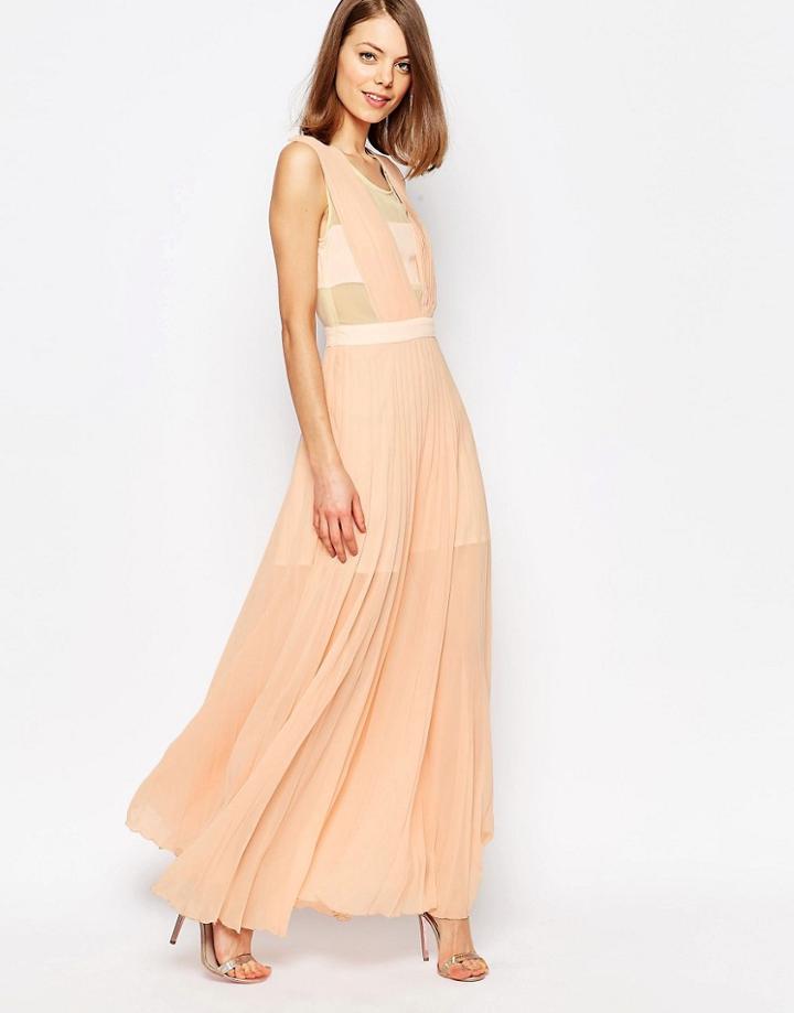 Jovonna Neon Town Maxi Dress - Pink