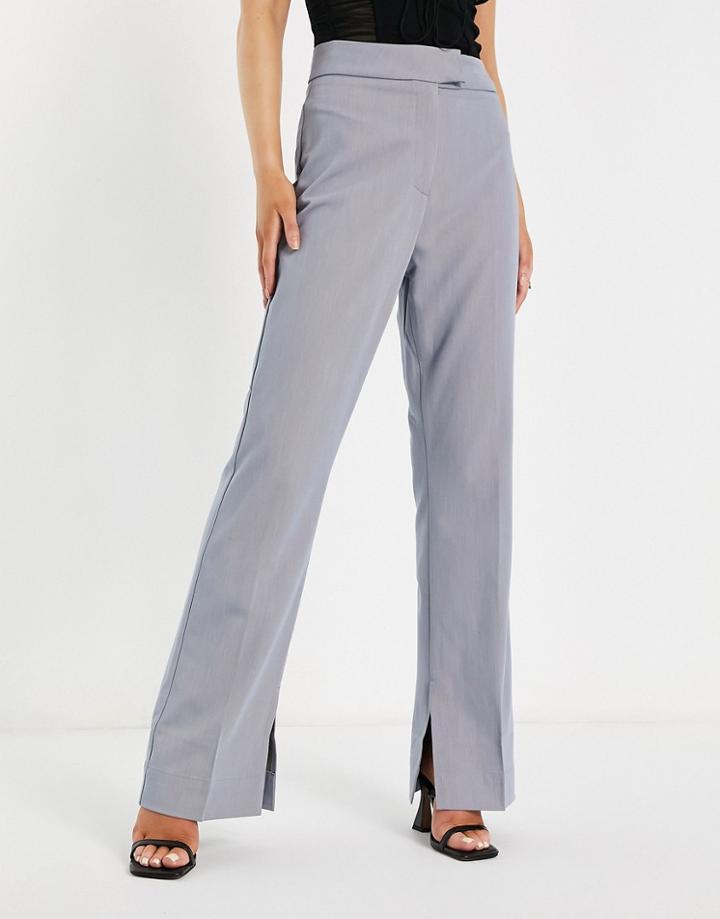 4th & Reckless Tailored Flared Pants In Pastel Blue - Part Of A Set