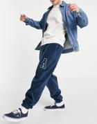 Asos Actual Oversized Polar Fleece Sweatpants In Navy - Part Of A Set