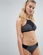 Rip Curl Animal Dots Cheeky Bikini Bottom - Black